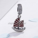 925 Sterling Silver Sailing Boat Charm Ship Charm Sport Charm Travel Charm for Pandora Charm Bracelet