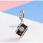 Authentic 925 Sterling Silver Capture Life Camera Memory Charm Beads I Love to Travel Charms for Bracelet & Necklace DIY Jewellery