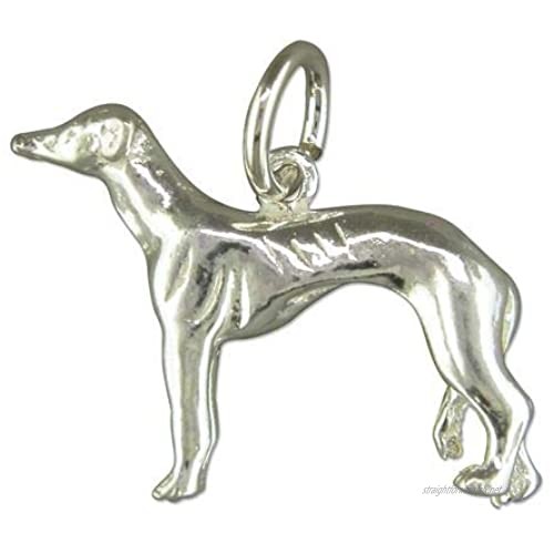 Genuine Sterling Silver Charm Greyhound Brand New
