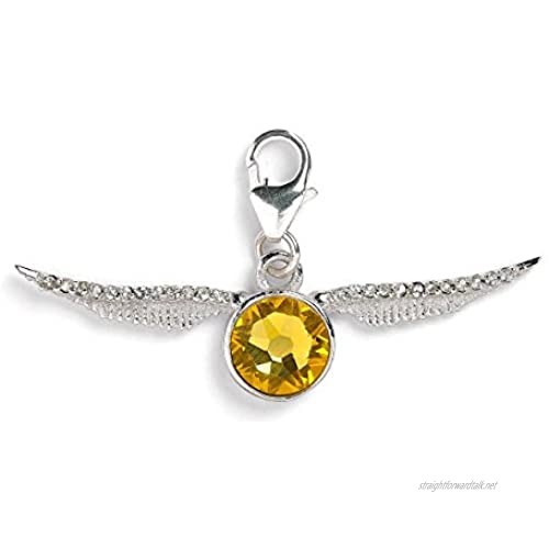 Harry Potter Sterling Silver Crystal Golden Snitch Charms