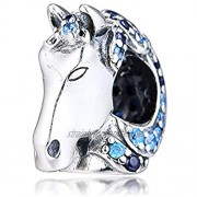 MOCCI 2019 Winter Nokk Horse Bead 925 Silver DIY Fits for Original Pandora Bracelets Charm Fashion Jewelry