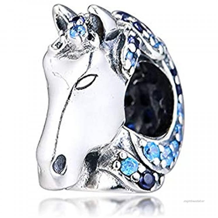 MOCCI 2019 Winter Nokk Horse Bead 925 Silver DIY Fits for Original Pandora Bracelets Charm Fashion Jewelry