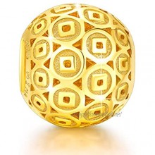 NINAQUEEN® Charms Bead Amber Room 925 Sterling Silver Gold Plating Antibacterial Properties Best Choice for Her! Women's Jewellery~