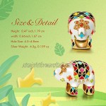 NINAQUEEN® Charms Bead Elephant - Powerful But Gentle 925 Sterling Silver Porcelain Enamel Best Choice for Her! Women's Jewellery~