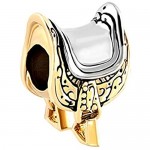 Sug Jasmin Horse Lover Saddle Charm Beads for Charm Bracelet