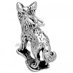 TheCharmWorks Sterling Silver Fox Charm