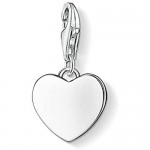 Thomas Sabo Women-Charm Pendant Heart Charm Club 925 Sterling Silver 0766-001-12
