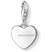 Thomas Sabo Women-Charm Pendant Heart Charm Club 925 Sterling Silver 0766-001-12