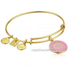Alex and Ani Women's Charity by Design - Spiral Sun Expandable Charm Bangle Bracelet