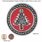 Ginger Snaps Red Hematite Tree SN19-36 (Standard Size) Interchangeable Jewelry Accessories