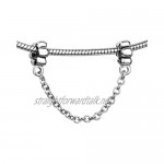 JewelryHouse Flowers Chain Link Charm for Bracelets