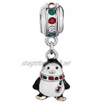 Lifequeen Christmas Tree Snowman Snowflake Charms Beads for Snake Chain European Charm Bracelets