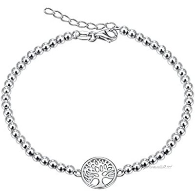 RENAISSANCE JEWELRY Sterling Silver Tree of Life Design 7+1 Inch Bracelet
