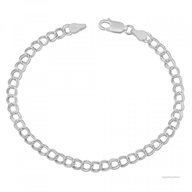 Sterling Silver 4.5-mm Classic Lite Charm Bracelet (19.1cm )