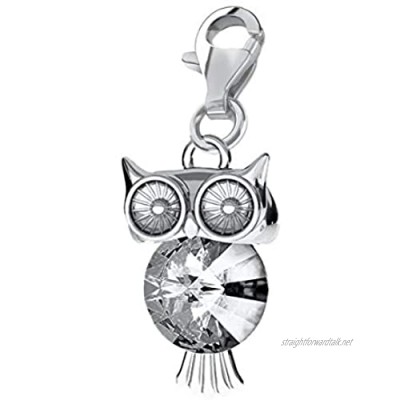 925 Silver Owl Charm D7C