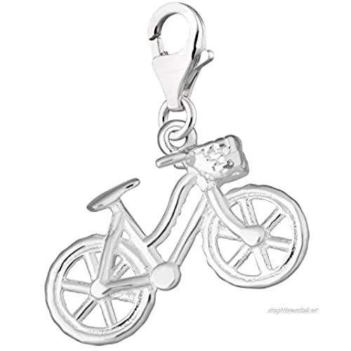 Lily Charmed - 925 Sterling Silver Bicycle Charm or 18ct Gold Plated Clip On Charm for Bracelet or Necklace