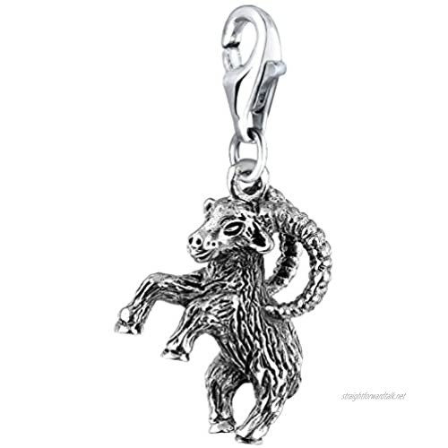 Nenalina Charm Capricorn Pendant for All Brands of Charm Bracelets and Necklaces Made of 925 Sterling Silver 713159-000