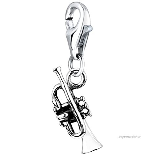 Nenalina Charm Trumpet Pendant for All Brands of Charm Bracelets and Necklaces Made of 925 Sterling Silver 713116-000