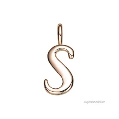 Rose Gold Plated Letter S Charm