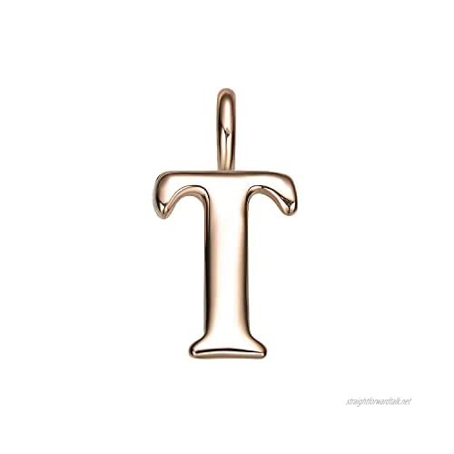 Rose Gold Plated Letter T Charm