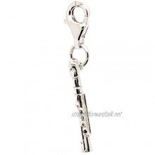 Silver Flute Charm