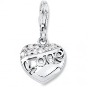 s.Oliver Jewel 487559 Women's Charm 925 Sterling Silver and White Zirconia