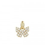 Sparkle Butterfly Gold Plated Charm