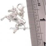 Welded Bliss Sterling 925 Silver Charm. Unicorn Magical Horse Creature Clip Fit WBC1189