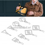 Zipper Pendant 8pcs Stainless Steel Anti‑Rust Zipper Pull Head Pendant Accessories
