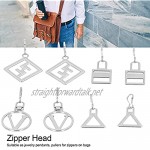 Zipper Pendant 8pcs Stainless Steel Anti‑Rust Zipper Pull Head Pendant Accessories
