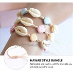PRETYZOOM 3pcs Beach Ocean Shell Anklet Bracelet Beach Foot Jewelry Adjustable Hawaiian Style Boho Anklet for Women and Girls (Mixed Color)