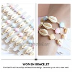 PRETYZOOM 3pcs Beach Ocean Shell Anklet Bracelet Beach Foot Jewelry Adjustable Hawaiian Style Boho Anklet for Women and Girls (Mixed Color)