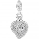 Sacred heart charm Rosé woman RZ062R Silver 925 Stories collection
