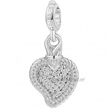 Sacred heart charm Rosé woman RZ062R Silver 925 Stories collection