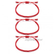 Seyaa Handmade Red String Bracelet Kabbalah Lucky Protection Matching Bracelets for Couple Lover Family Friends Women Men