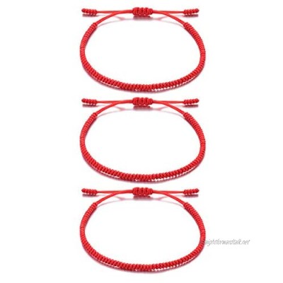 Seyaa Handmade Red String Bracelet Kabbalah Lucky Protection Matching Bracelets for Couple Lover Family Friends Women Men