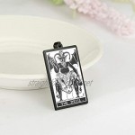 WUJIAO Tarot Deck Card Devil Tarot No. 15 Great Mystery Necklace Men's Supreme Amulet Necklace
