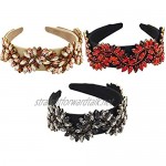 Beautiful crown Western Baroque Style Jewelry Headband for Woman Girls Gifts Luxurious Shape Multicolor Crystal Floral Hair Hoop Women Prom Vacation Styling Bandana Headdress Fashion Jewelry Gifts