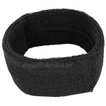 DAUERHAFT Quality Materials Sweat Absorbing Sports Hairband Unisex Styling for Doing Sports Outdoor for Running(black)