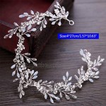 Delicate Band Bride Band White Crytal Headband Bridal Tiara Ornamentsfor Women Girls Jewelry Ornament Accessories TINGG