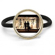 Lovers Wedding Night Scene Photography Silver Metal Hair Tie And Rubber Band Headdress