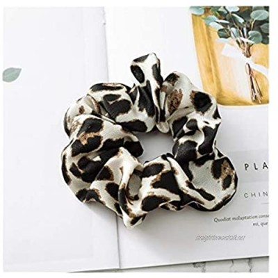 Moonlight Star Headwear Large Intestine Circle Hair Ring Leopard Flower Color Cloth Circle Female Elastic Lead (Color : 4)