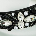 VEED Baroque Retro Luxurious Headband Colored Crystal Pearl Jewelry Hair Hoop Bandana
