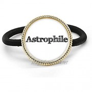 Stylish Word Astrophile Art Deco Gift Fashion Silver Metal Hair Tie And Rubber Band Headdress