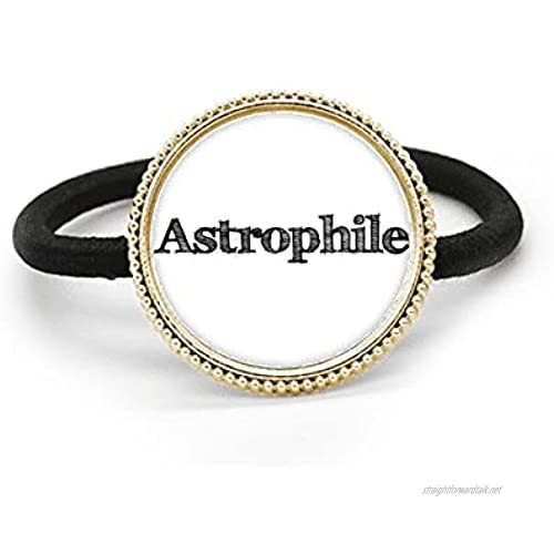 Stylish Word Astrophile Art Deco Gift Fashion Silver Metal Hair Tie And Rubber Band Headdress