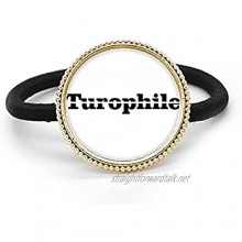 Stylish Word Turophile Art Deco Gift Fashion Silver Metal Hair Tie And Rubber Band Headdress