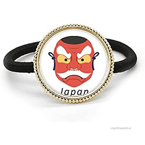 Traditional Japanese Local Ghost Head Silver Metal Hair Tie And Rubber Band Headdress