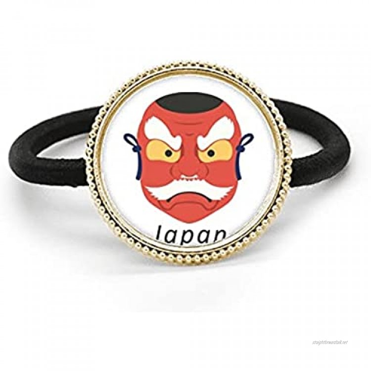 Traditional Japanese Local Ghost Head Silver Metal Hair Tie And Rubber Band Headdress