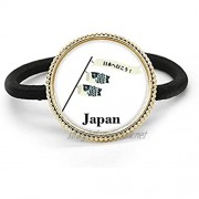 Traditional Japanese Lucky Koinobori Silver Metal Hair Tie And Rubber Band Headdress