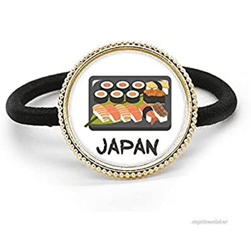 Traditional Japanese Sushi Box Silver Metal Hair Tie And Rubber Band Headdress